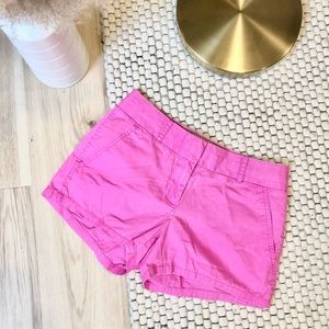 J. Crew pink cotton shorts
